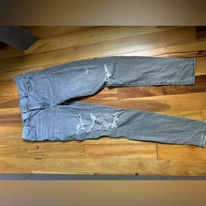 AE Next Level Stretch Jegging 14L Distressed GRAY
